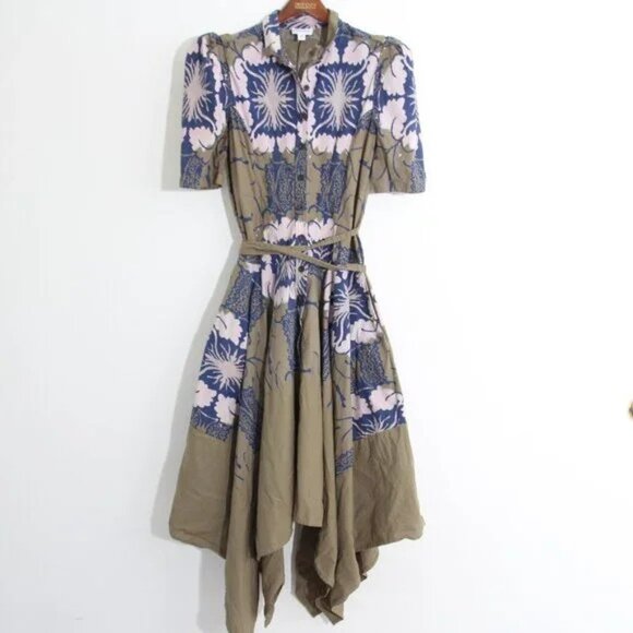 Making The Cut Winning Look Gary Graham Self-Tie Amanda Midi Dress Cotton Sz XS - Picture 2 of 4
